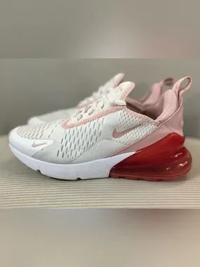 Nike | Shoes | Nike Womens Air Max 27 Gs White Pink Glaze Size 75 Youth ...